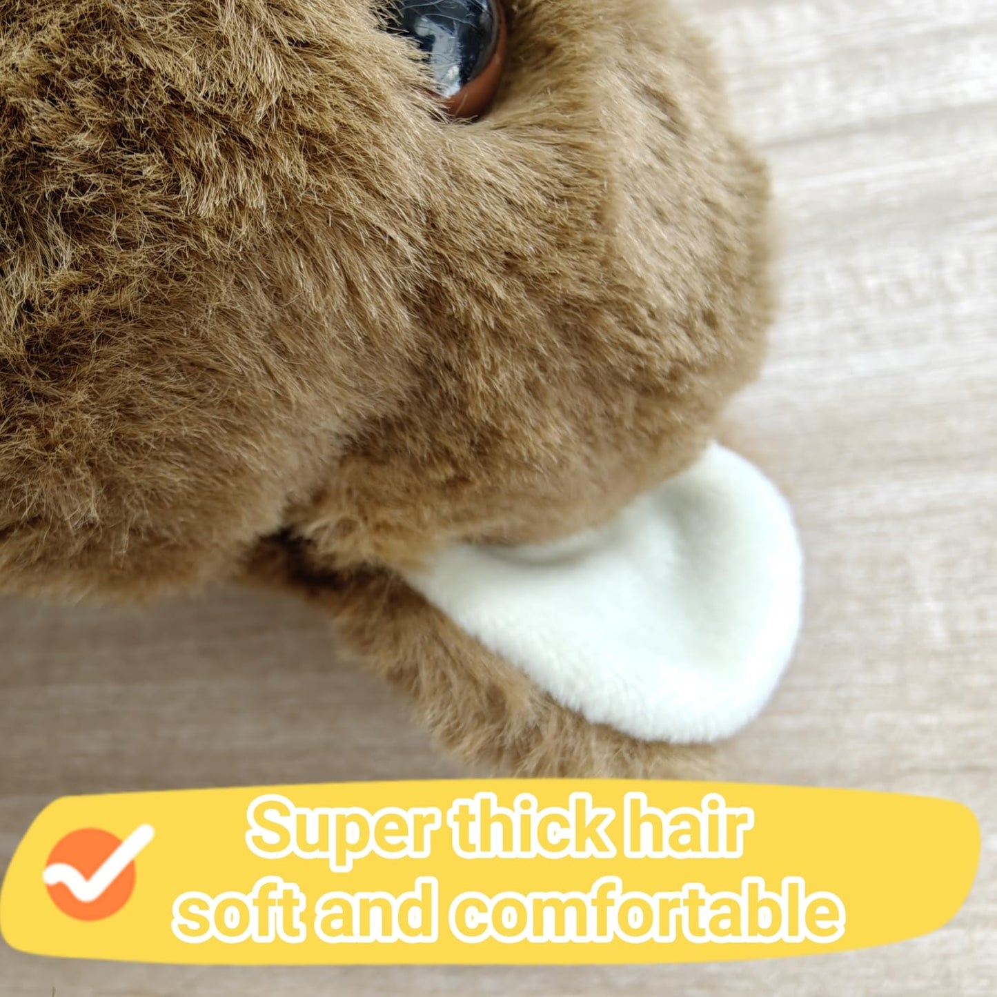 Realistic Quokka Stuffed Animal- Brown11.8,Soft Kawaii Plush Toy for Kids,Girl Toys,Gifts for Kids,Home Decor,Hugging Toy