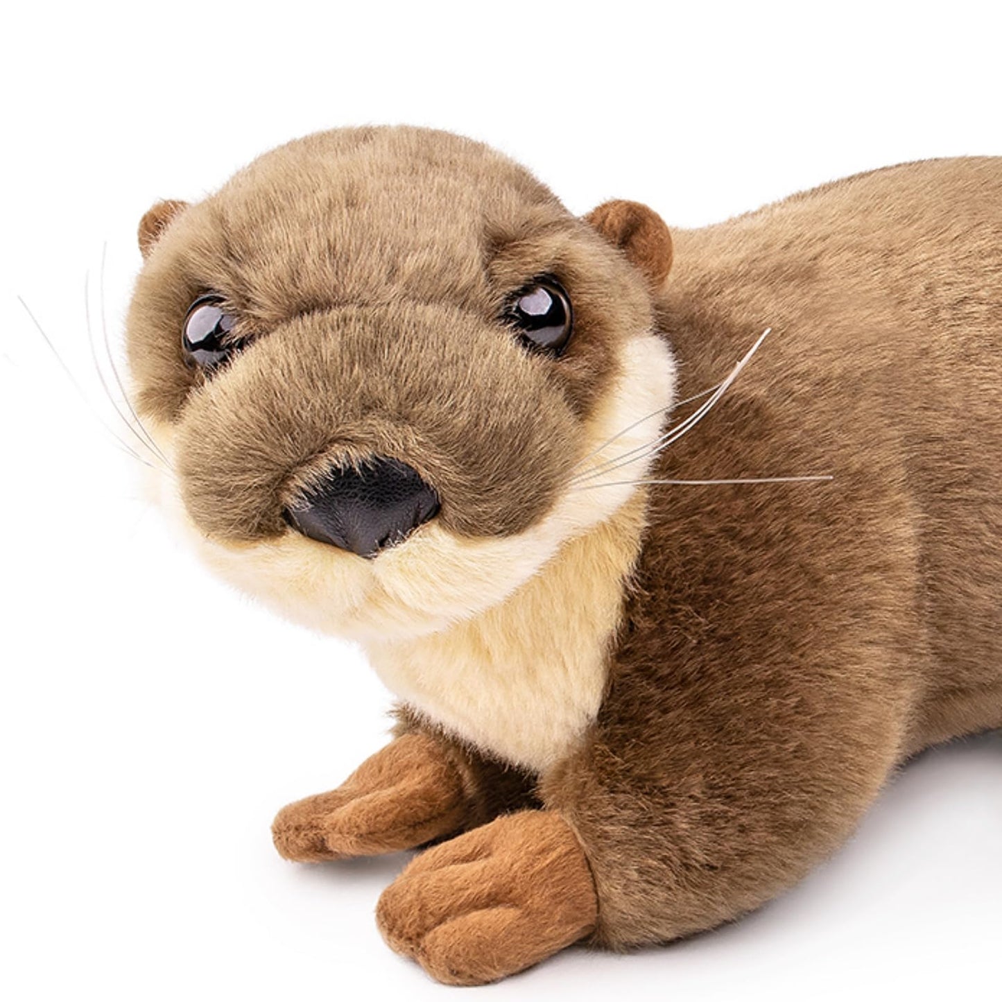 Lifelike Otter Plush-10 Realistic Otter Stuffed Animal,Soft Baby Otter Plush Toy,Graduation Gifts for Kids,Cudding Toy