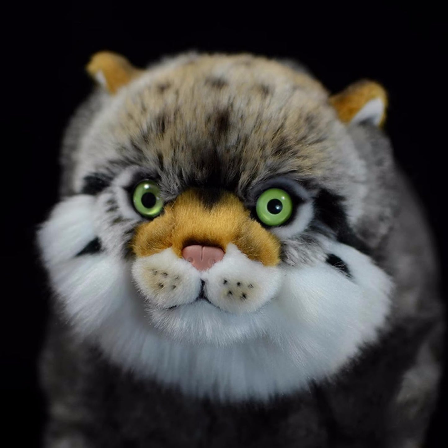 Realistic Pallas Cat Stuffed Animal - Gray 10",Soft Model Gifts for Girls & Kids, Home Decor, Hugging Toys