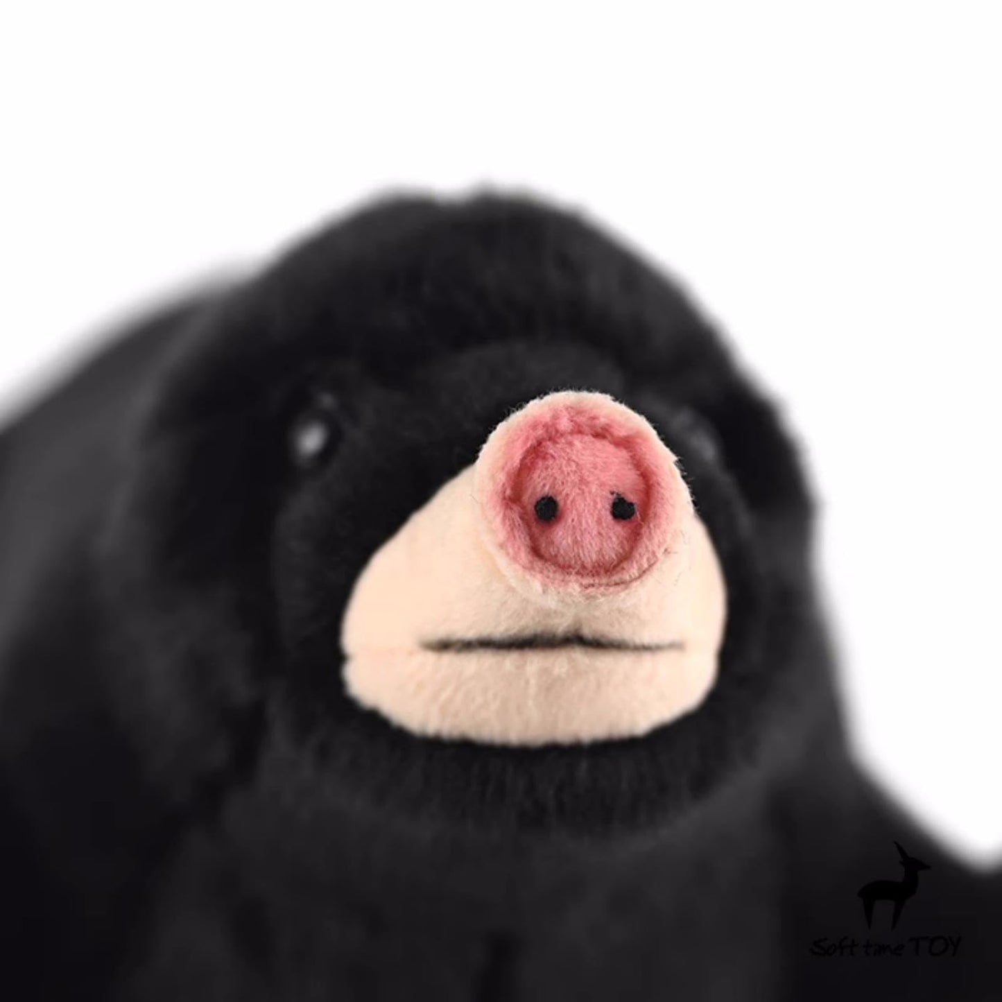 Mole Plush Animal - Black, 11.8" Long, Mole Stuffed Animal Toy for Boys & Girls, Kids Gifts, Home Decor, Cuddle Toy