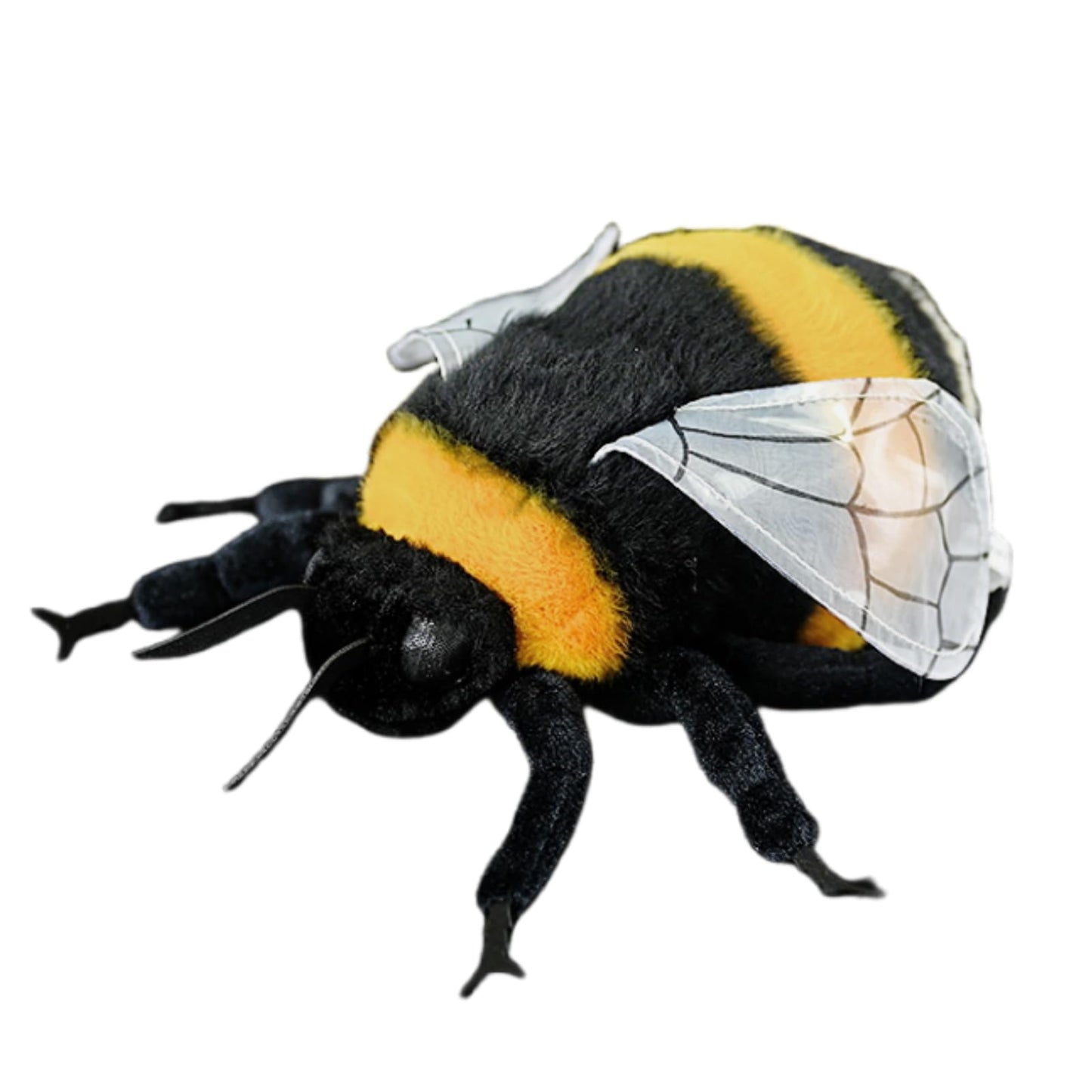 Realistic Bombus Plush Animal - Black 8 Inch,Bee Plush Toy, Beautiful Bumblebee Toy for Kids, Home Decor, Cuddle Toy