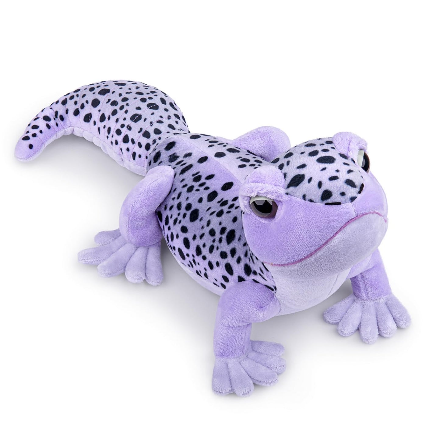 Simulation Fat-Tailed Gecko Stuffed Animal-Purple 15",Leopard Gecko Stuffed Animal for Boys, Spotted Gecko Toy,Gifts for Kids,Home Decor,Hugging Toy