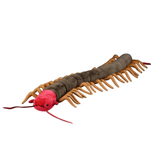 Centipede Plush Animal - Brown 23.6 Inch,Centipede Plush Toy, Realistic Stuffed Toy, Girls Toy,Centipede Toy for Kids, Home Decor, Cuddle Toy
