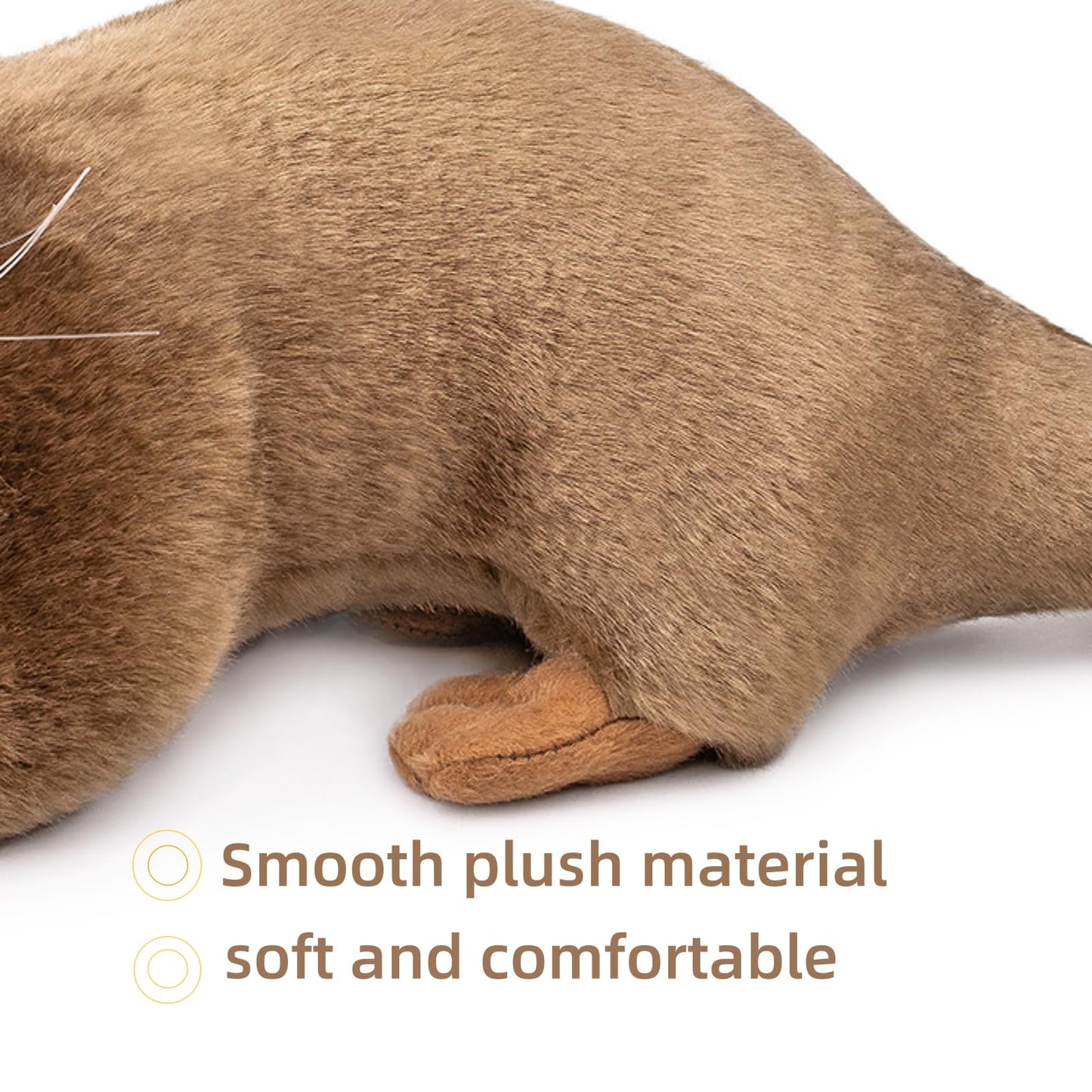 Lifelike Otter Plush-10 Realistic Otter Stuffed Animal,Soft Baby Otter Plush Toy,Graduation Gifts for Kids,Cudding Toy