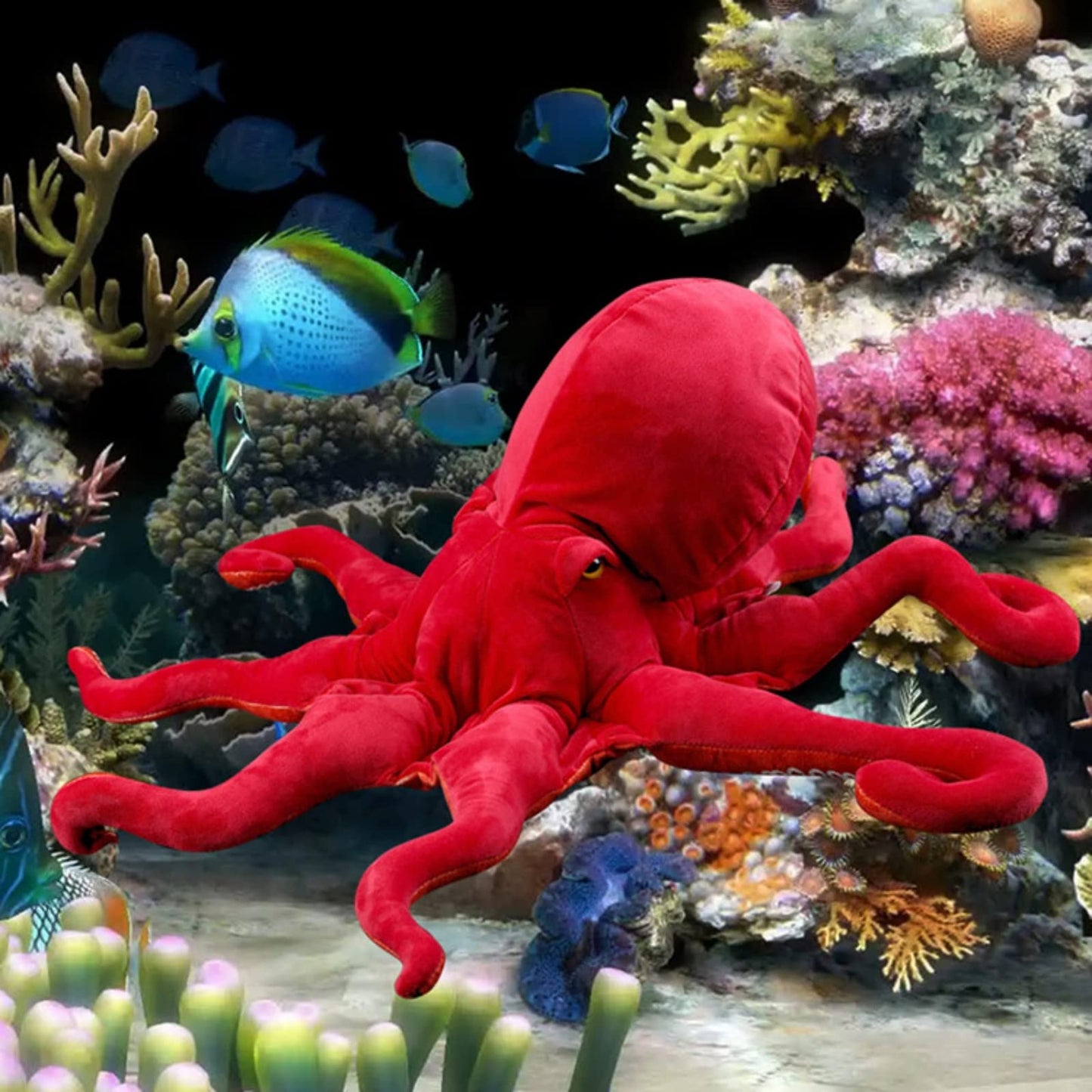 Octopus Stuffed Animal-Red 17.72",Realistic Octopus Plush Toy, Octopus Stuffed Animal,Soft Toy,Girl Toys,Gifts for Kids, Home Decor,Hugging Toy