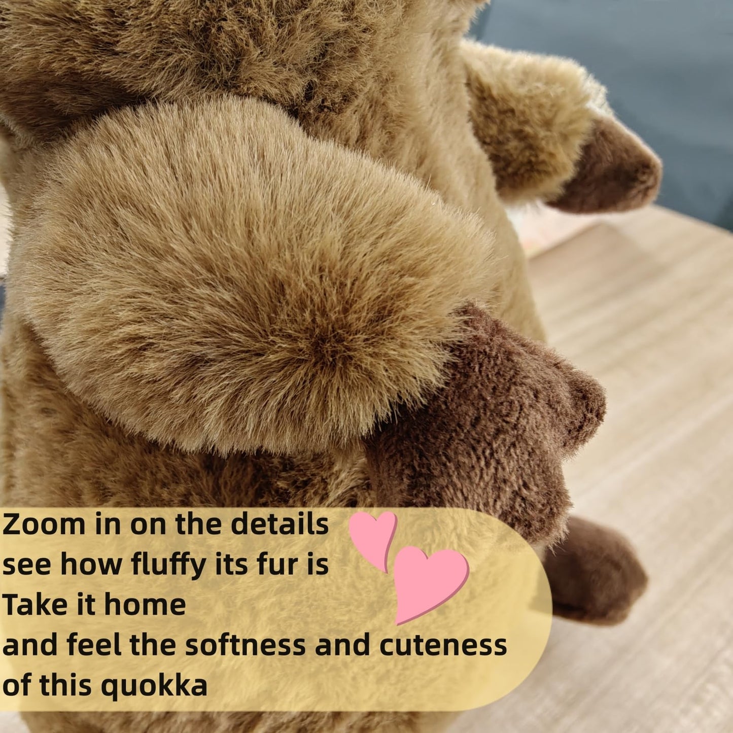 Realistic Quokka Stuffed Animal- Brown11.8,Soft Kawaii Plush Toy for Kids,Girl Toys,Gifts for Kids,Home Decor,Hugging Toy