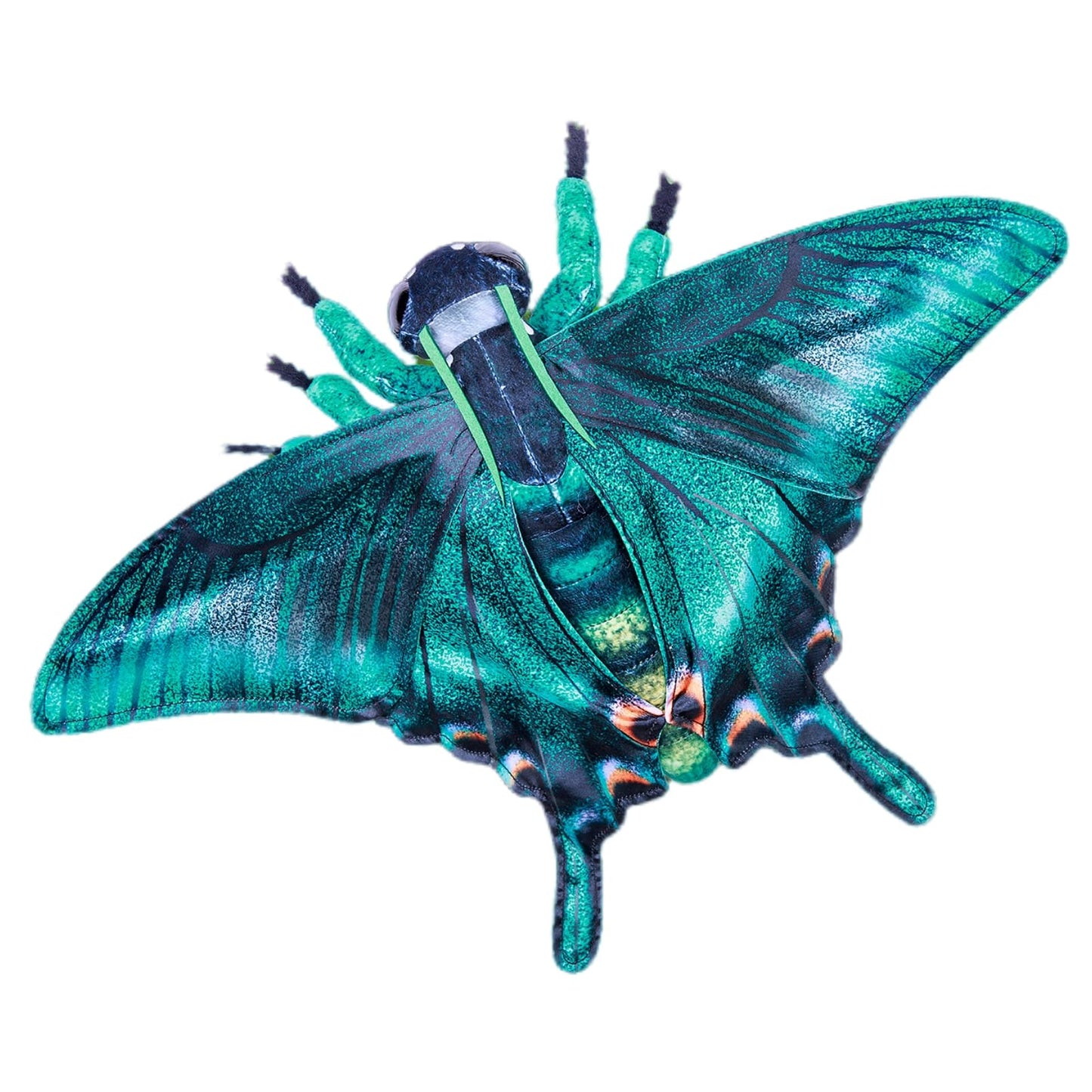 Realistic Swallowtail Butterfly Plush Animal - Green 10 Inch,Butterfly Plush Toy, Beautiful Stuffed Toy, Girls Toy,Moth Toy for Kids, Home Decor, Cuddle Toy