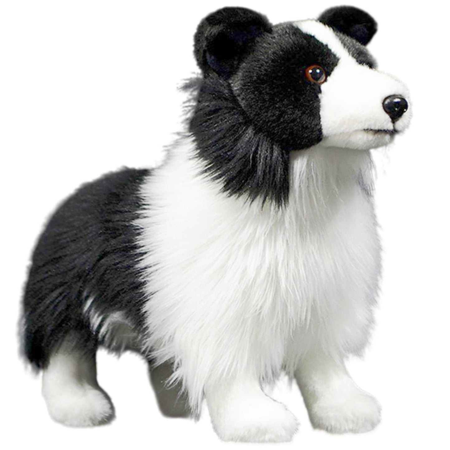 Realistic Border Collie Stuffed Animal-12in,Dog Plush,Soft Toy for Kids, Home Decor,Hugging Toy