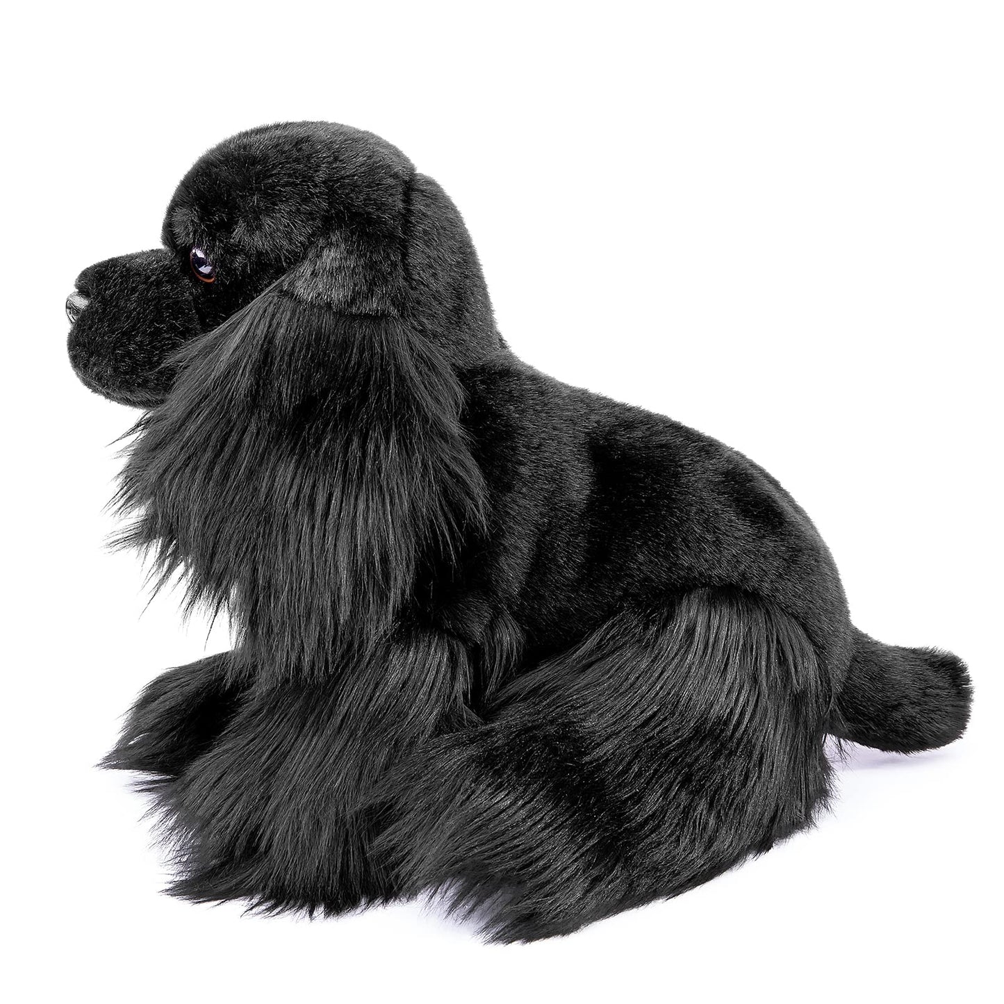 Realistic Cocker Spaniel Stuffed Animal-Black 10", Cocker Spaniel Gifts,Girl Toys,Gifts for Kids,Home Decor,Hugging Toy