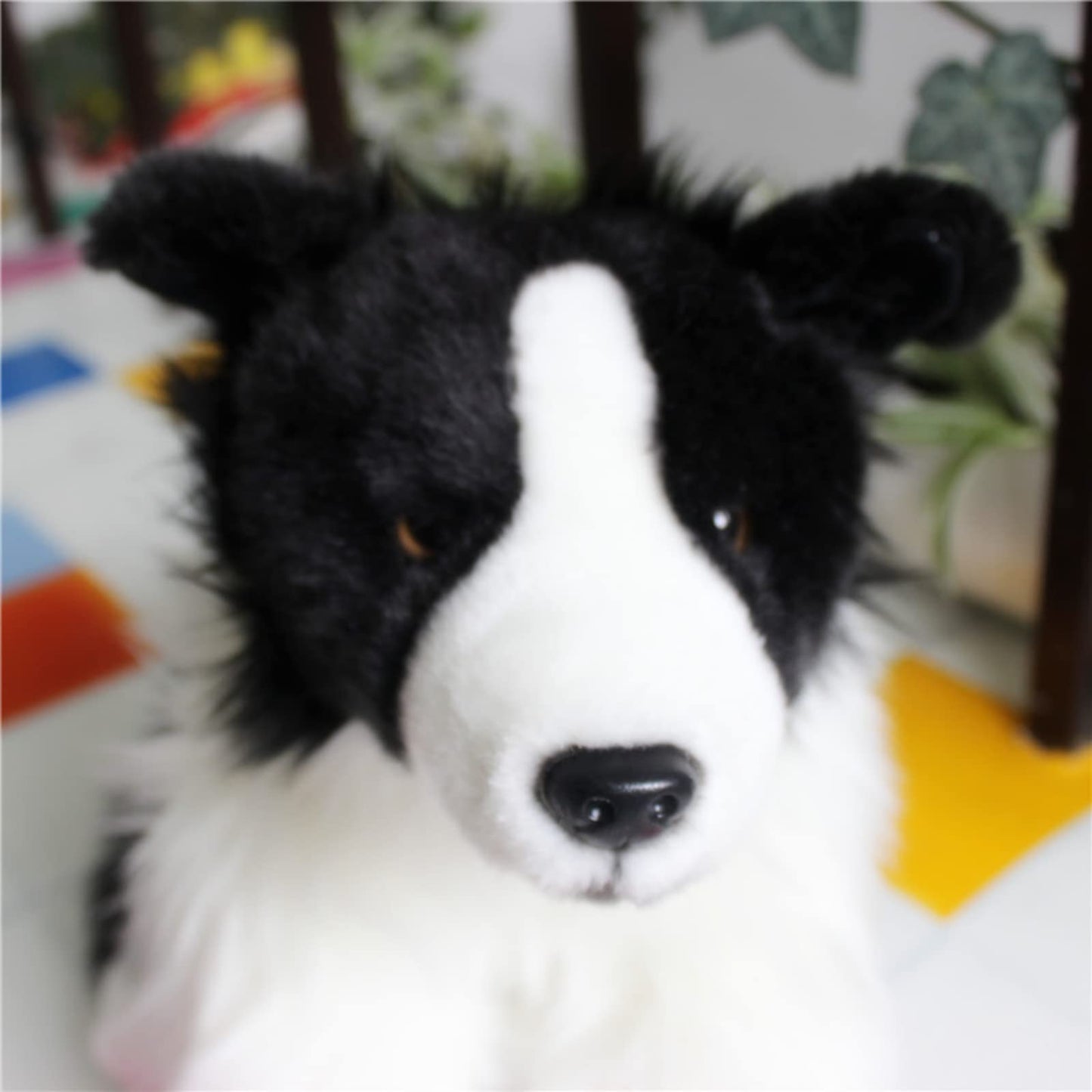 Realistic Border Collie Stuffed Animal-12in,Dog Plush,Soft Toy for Kids, Home Decor,Hugging Toy