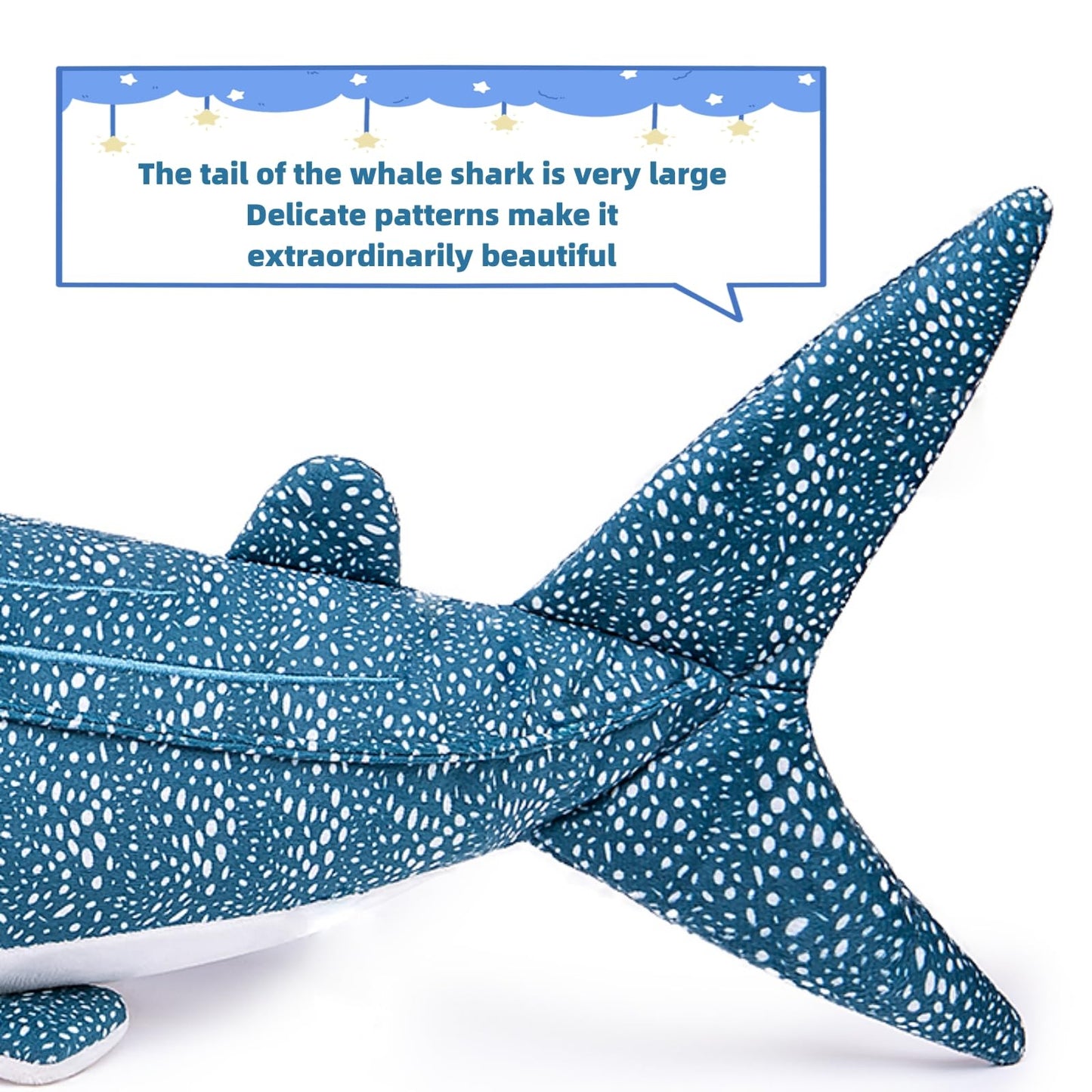 Simulation Giant Whale Shark Plush,Stuffed Animal,Plush Toy,Soft Toy,Stuffed Toy,Cuddly Toys,Gifts for Kids,20 Inches