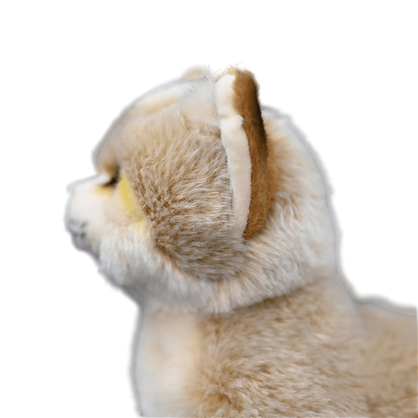 Realistic Sand Cat Plush-10,Cat Stuffed Animal for Girls, Soft Dune Cat Stuffed Animal Doll,Girl Toys,Model Gifts for Kids, Baby Gift,Home Decor,Hugging Toy