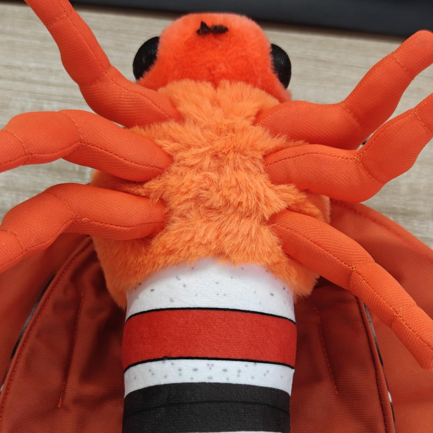 Simulation Cecropia Moth Stuffed Animal - Orange 15 Inch,Soft Moth Plush Toy for Kids, Baby Gifts,Home Decor, Cuddle Toy