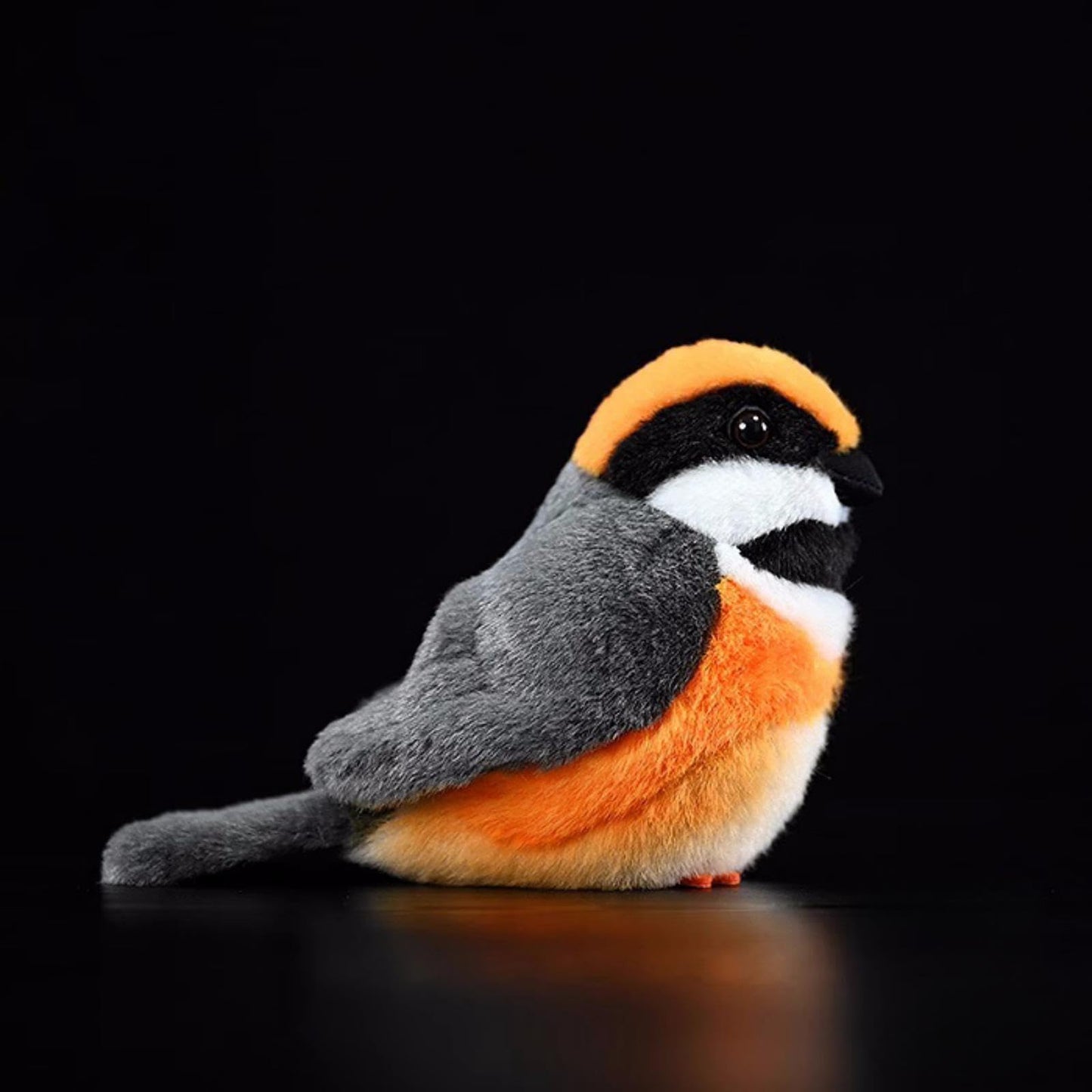 Long-Tailed Shrike-Gray Stuffed Animal 5",Bird Plush Toy, Delicate,Girl Toys, Children's Gifts, Home Decor