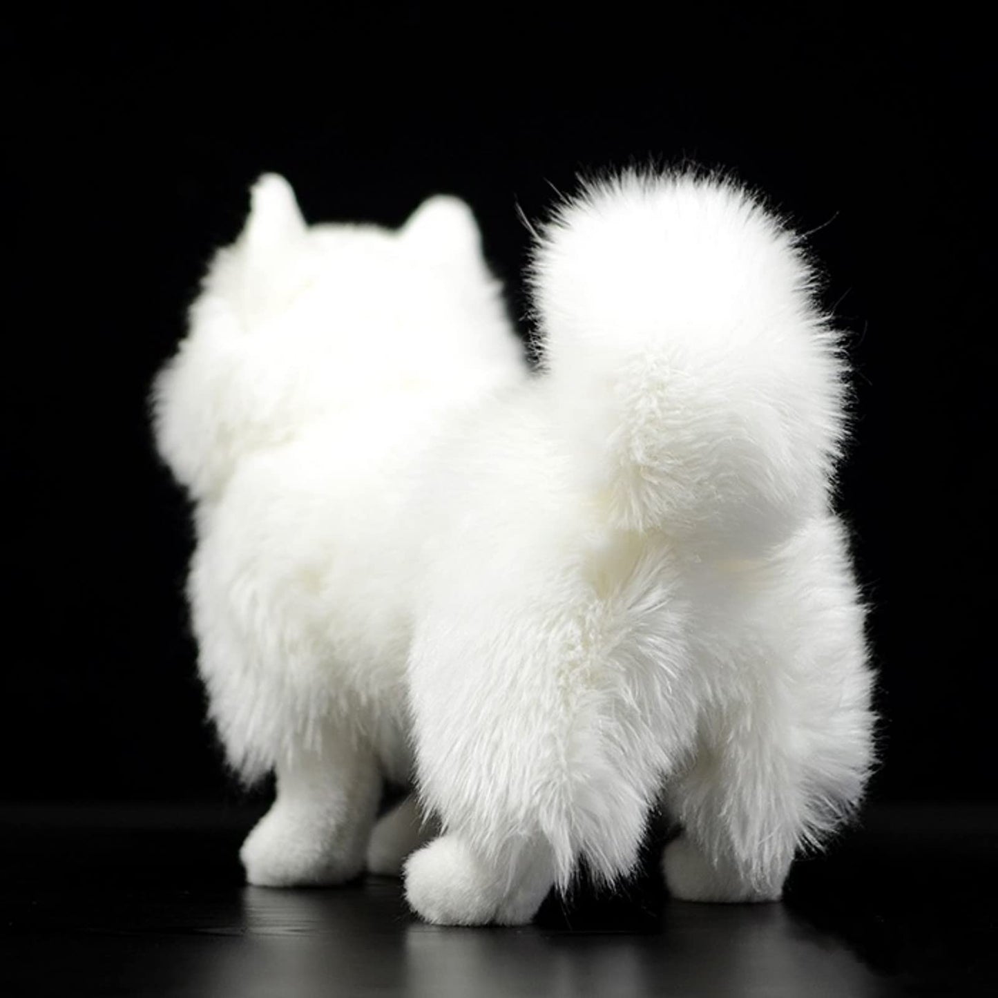 Realistic Samoyed Stuffed Animal-White 12",Dog Plush Toy, Soft,Girl Toys,Gifts for Kids