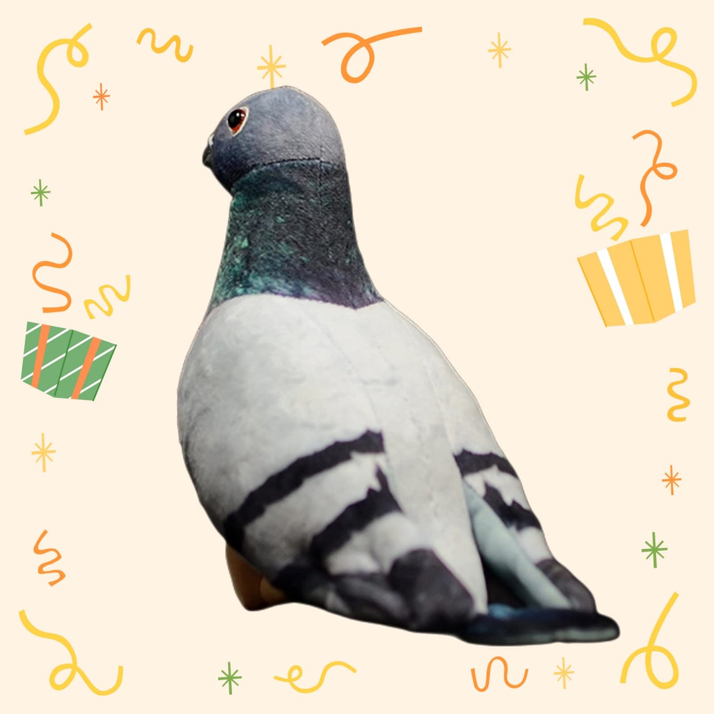 Pigeon Stuffed Animal-Gray 7",Pigeon Plush Toy for Kids,Bird Stuffed Animal Toy,Soft Toys,Gifts for Kids,Home Decor
