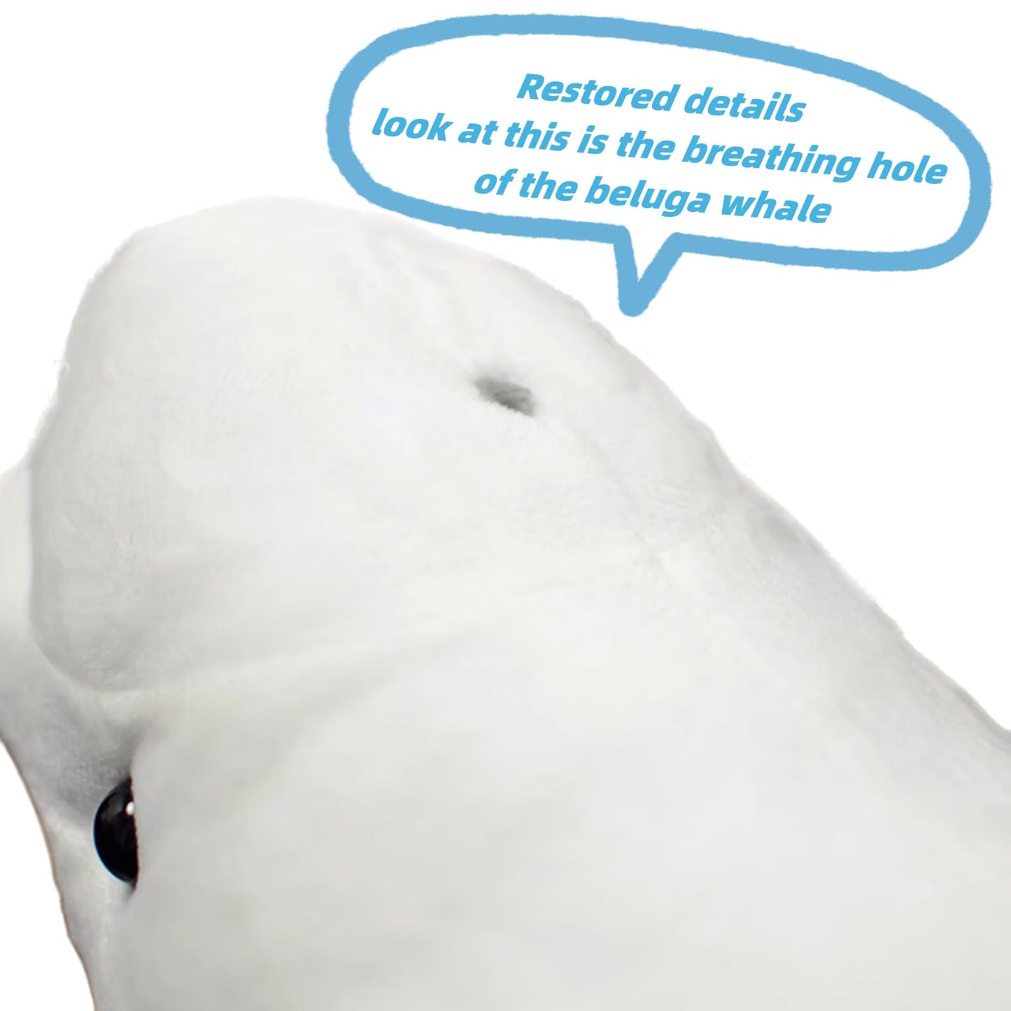Simulation Beluga Whale Plush-15.7",Lifelike Beluga Whale Stuffed Animal, Sea Creature Stuffed Animals,Soft Toy,Whale Plush,Cuddly Toys,Unique Gifts for Kids,Whale Hug Pillows,Home Dec,Girls Gfts