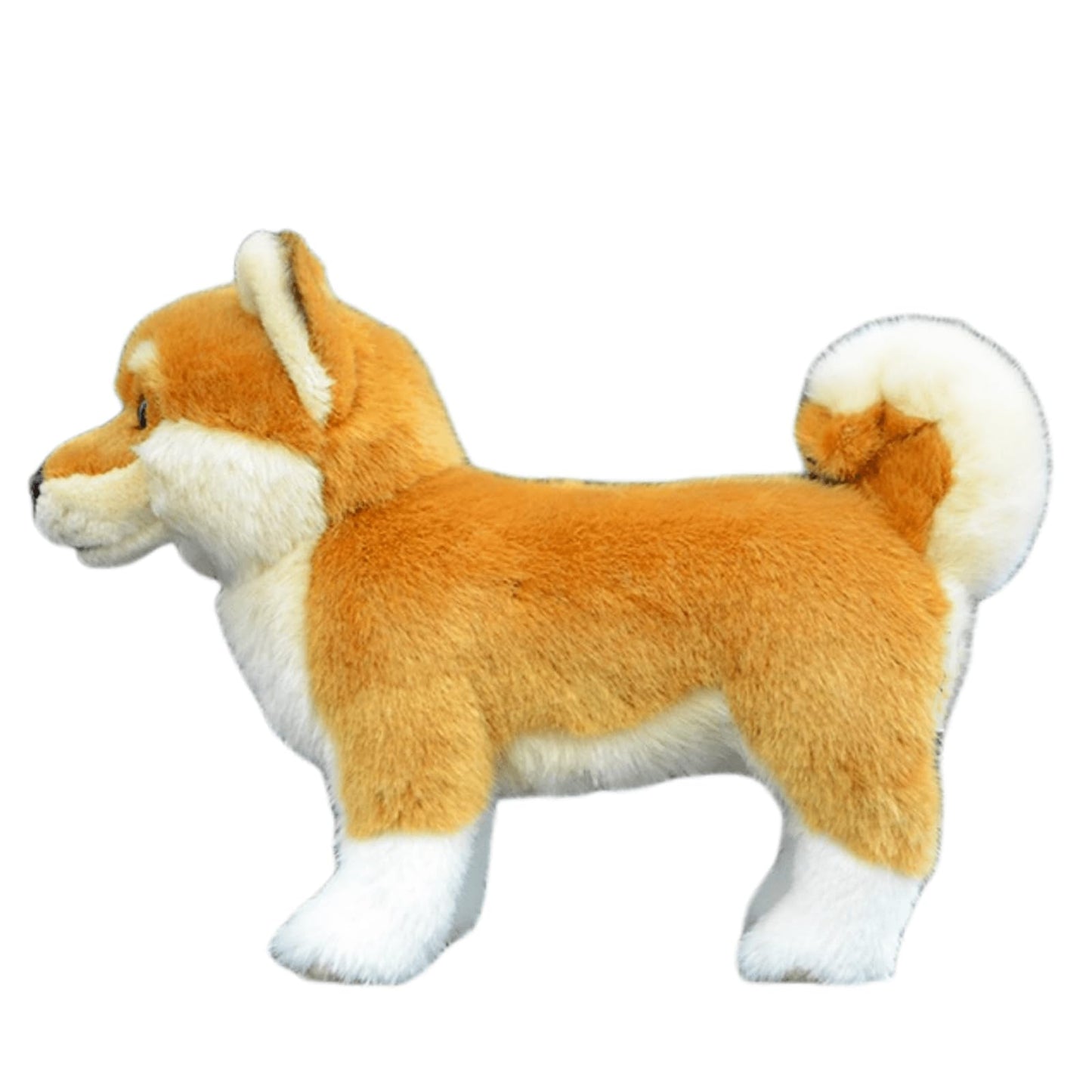 Realistic Shiba Inu Plush-Yellow 11.02",Dog Stuffed Animal,Soft Toy,Girl Toys,Gifts for Kids, Hugging Toy