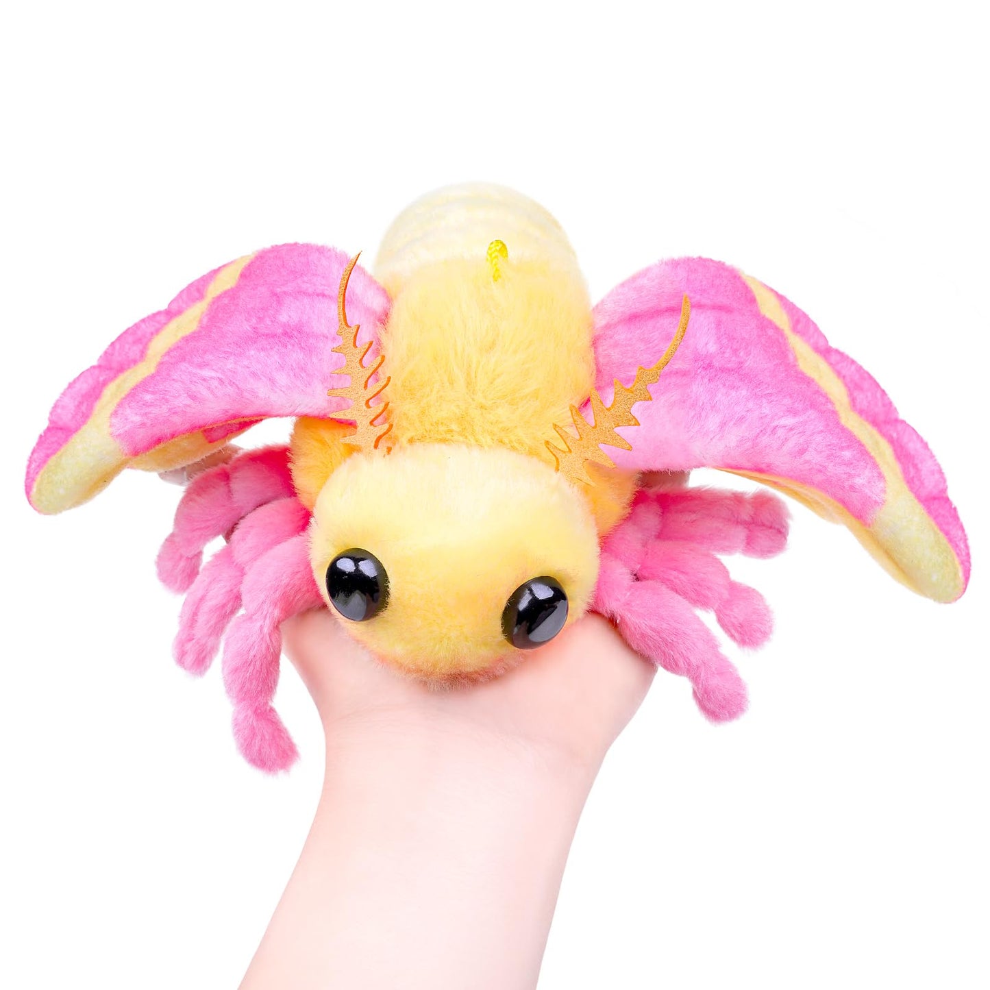Rosy Maple Moth Plush Animal - 10 Inch, Soft Moth Stuffed Toy, Girls Toy, for Kids, Baby Gifts,Home Decor, Cuddle Toy