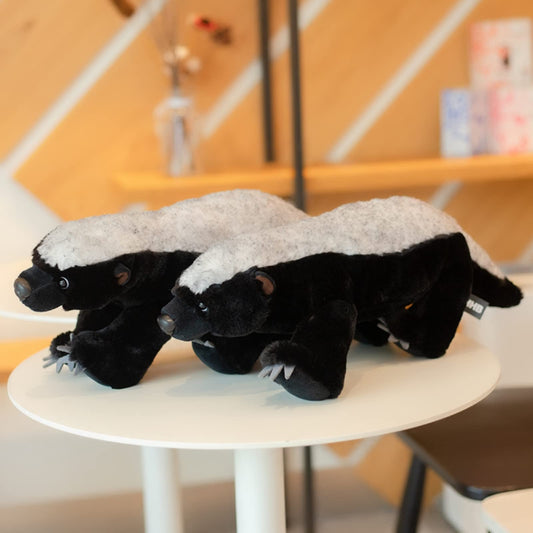 Honey Badger Stuffed Animal-Black 19.69",Realistic Badger Plush Toy, Honey Badger Stuffed Toy, Girl Toys,Gifts for Kids,Home Decor,Hugging Toy