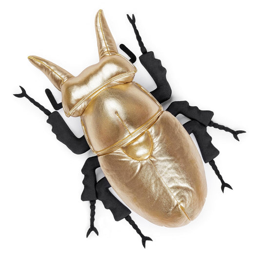 Golden Beetle Model Toy,Fake Beetle Plush Stuffed Animal Toy-Yellow 13",Soft Toy for Kids,Home Decor,Hugging Toy