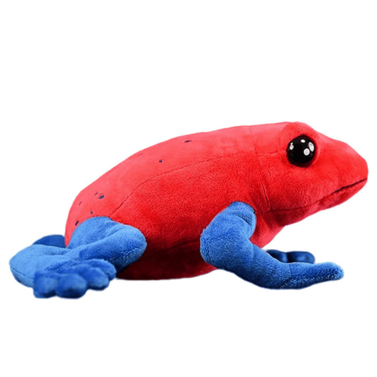 Simulation Strawberry Poison Dart Frog Stuffed Animal,Frog and Toad Plush,Rainforest Animals Figures,Soft Kawaii Frog Gifts for Kids, Girls Toy,Baby Gifts,Home Decor-Red 8.7 inches Long