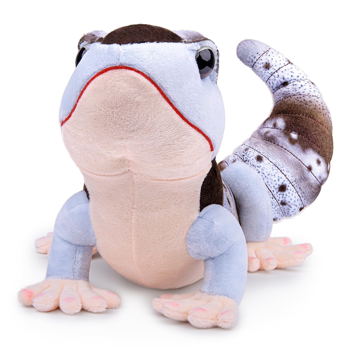 Simulation Fat-Tailed Gecko Stuffed Animal-Taupe 15",Leopard Gecko Stuffed Animal for Boys, Spotted Gecko Toy,Gifts for Kids,Home Decor,Hugging Toy
