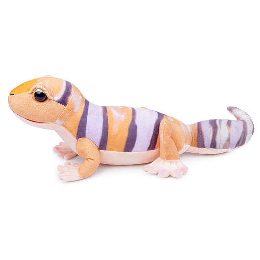 Realistic Fat-Tailed Gecko Stuffed Animal-Orange 15",Leopard Gecko Stuffed Animal for Boys, Spotted Gecko Toy,Gifts for Kids,Home Decor,Hugging Toy