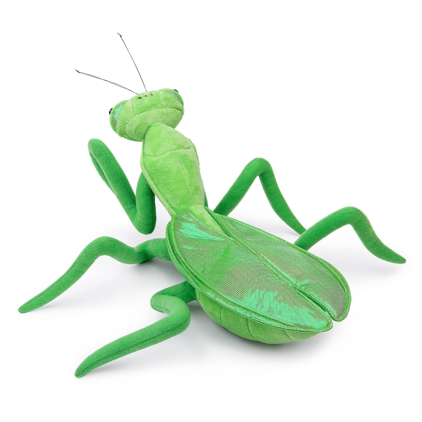 Praying Mantis Plush, Lifelike Green Chinese Mantis Stuffed Animal,Soft Mantis Plush Toy, Stuffed Toy,Insect Toys Gifts for Kids,Home Decor 15" Green