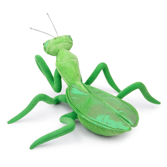 Praying Mantis Plush, Lifelike Green Chinese Mantis Stuffed Animal,Soft Mantis Plush Toy, Stuffed Toy,Insect Toys Gifts for Kids,Home Decor 15" Green