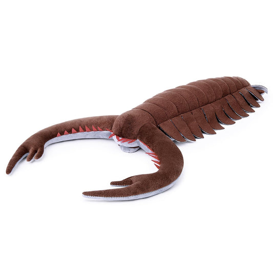 Simulation Omnidens Amplus Plush,Lifelike 12" Cambrian Ancient Sea Creature Shrimp Stuffed Animal,Soft Plush Toy, Stuffed Toy,Cuddly Toys,Gifts for Kids