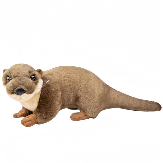Lifelike Otter Plush-10 Realistic Otter Stuffed Animal,Soft Baby Otter Plush Toy,Graduation Gifts for Kids,Cudding Toy