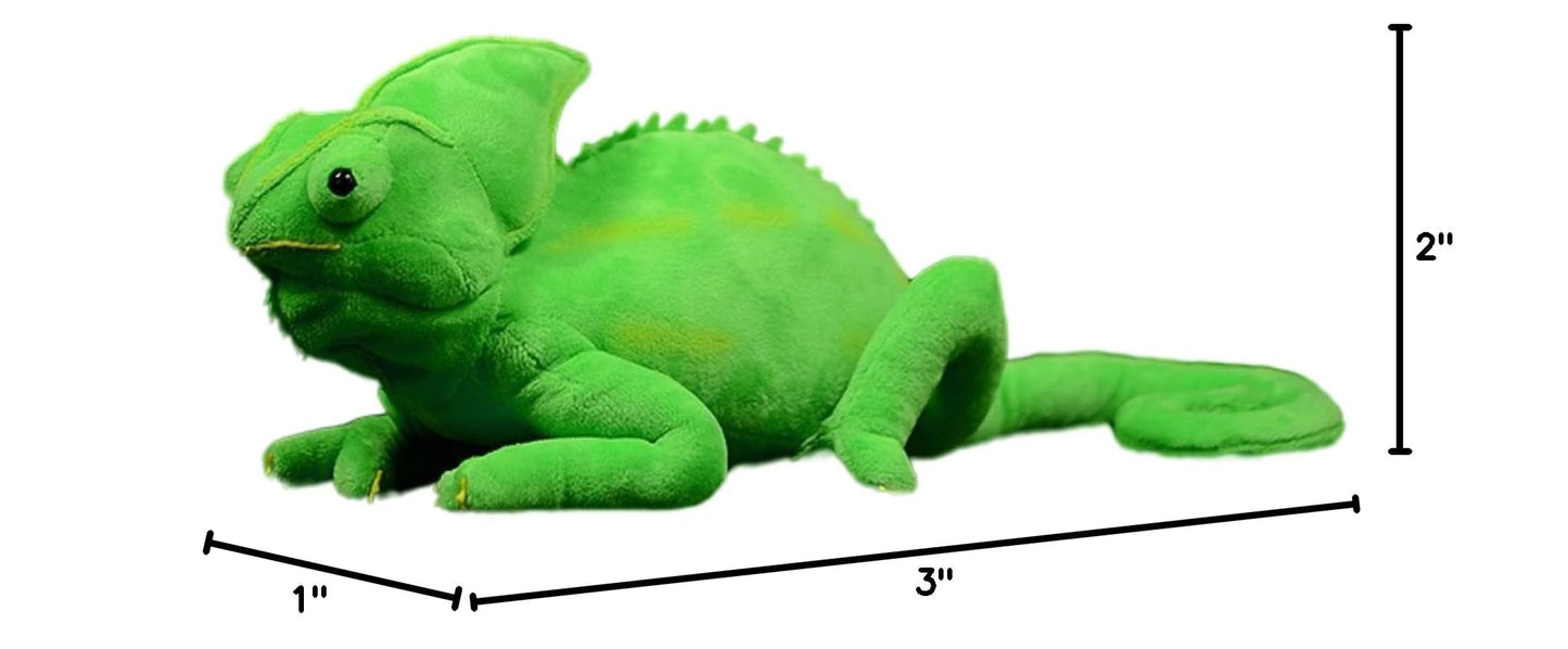 Realistic Green Chameleon Stuffed Animal - 15" Lizard Plush, Soft Hugging Toy for Boys, Gifts for Kids, Home Decor