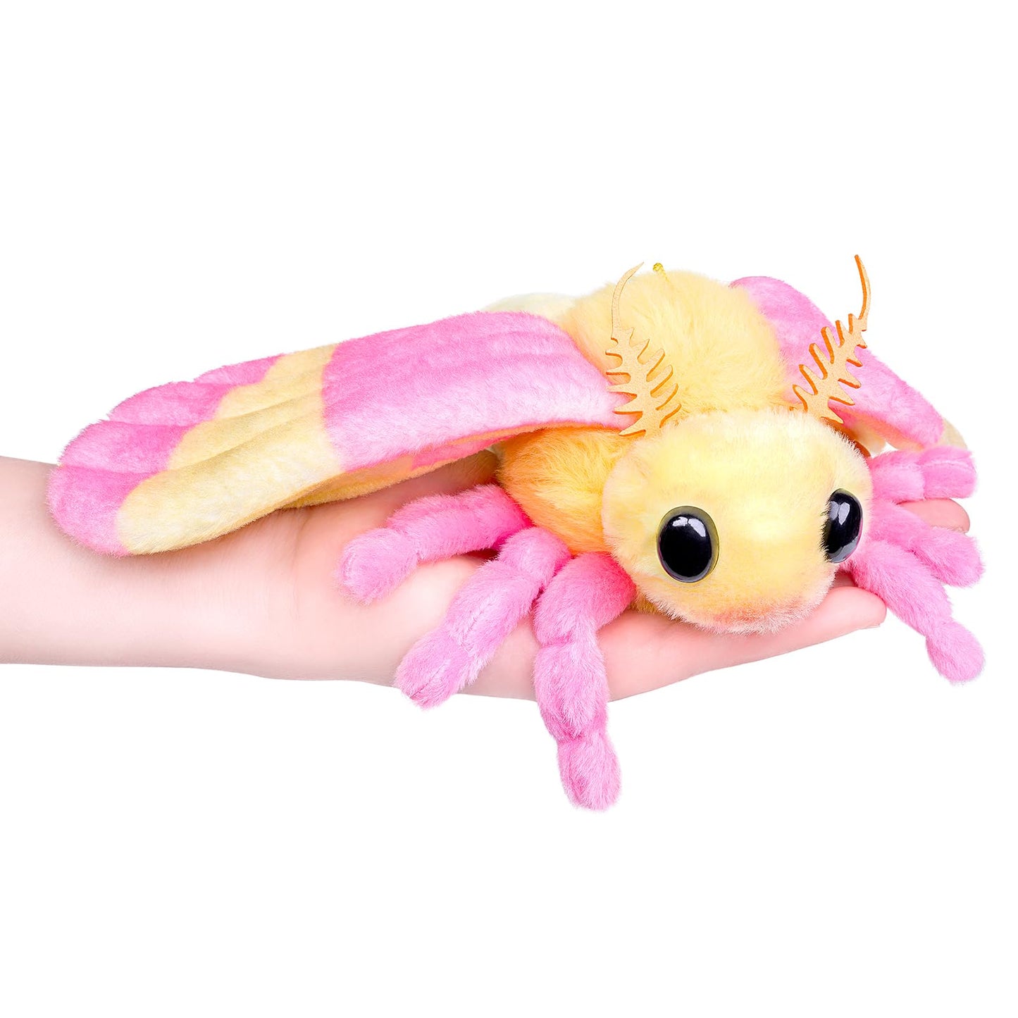 Rosy Maple Moth Plush Animal - 10 Inch, Soft Moth Stuffed Toy, Girls Toy, for Kids, Baby Gifts,Home Decor, Cuddle Toy