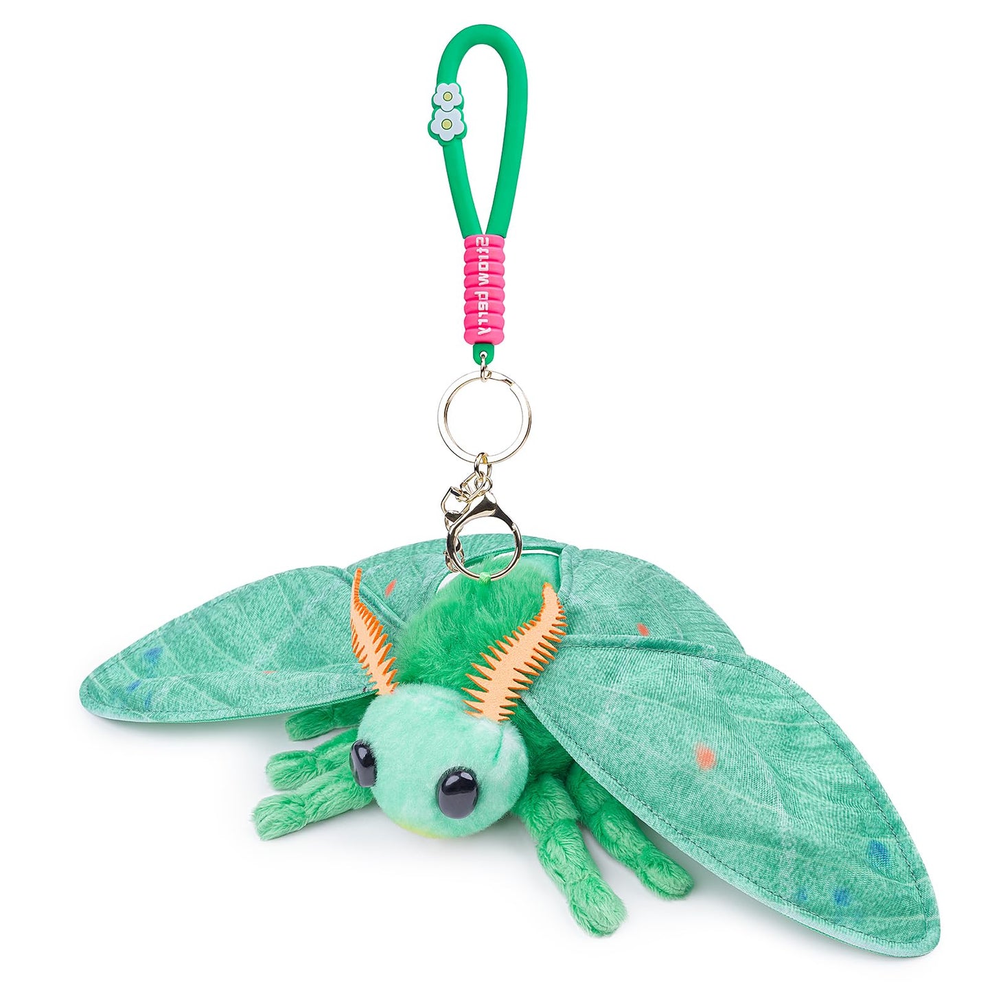 Realistic Emerald Moth Plush Animal - Green 10 Inch, Beautiful Moth Stuffed Animal, Home Decor, Cuddle Toy