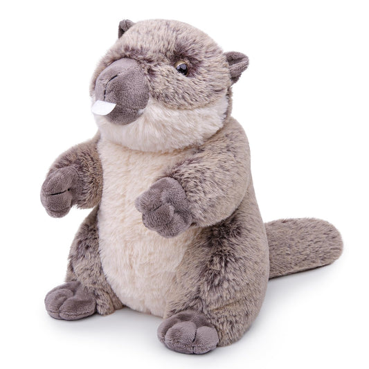 Simulation Groundhog Stuffed Animal-Gray 9In,Soft Gifts Toy for Kids, Home Decor,Hugging Toy