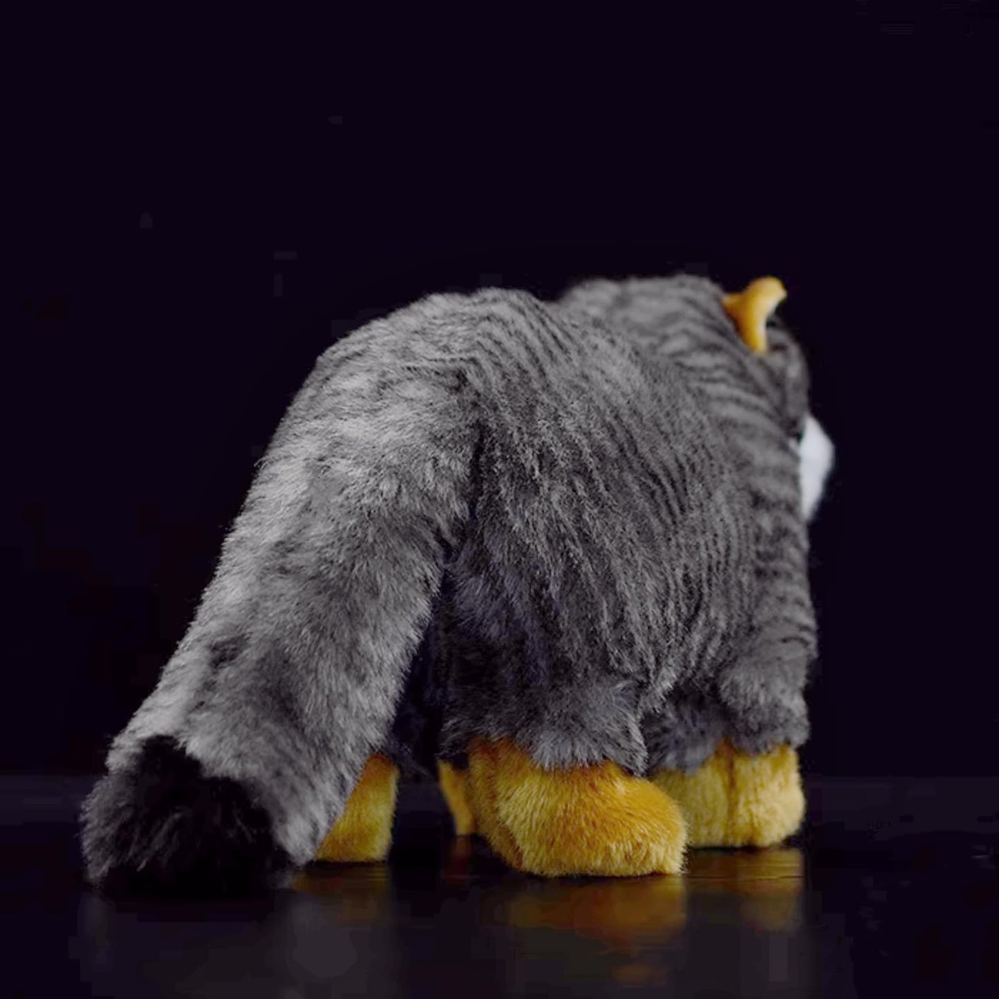Realistic Pallas Cat Stuffed Animal - Gray 10",Soft Model Gifts for Girls & Kids, Home Decor, Hugging Toys
