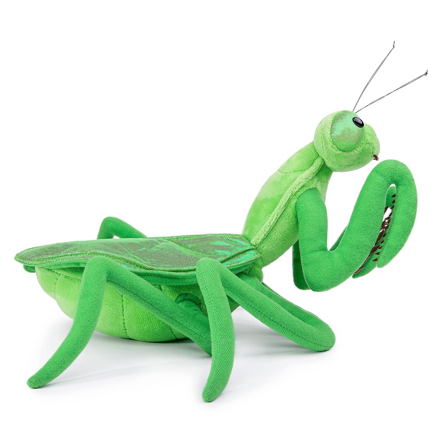 Praying Mantis Plush, Lifelike Green Chinese Mantis Stuffed Animal,Soft Mantis Plush Toy, Stuffed Toy,Insect Toys Gifts for Kids,Home Decor 15" Green