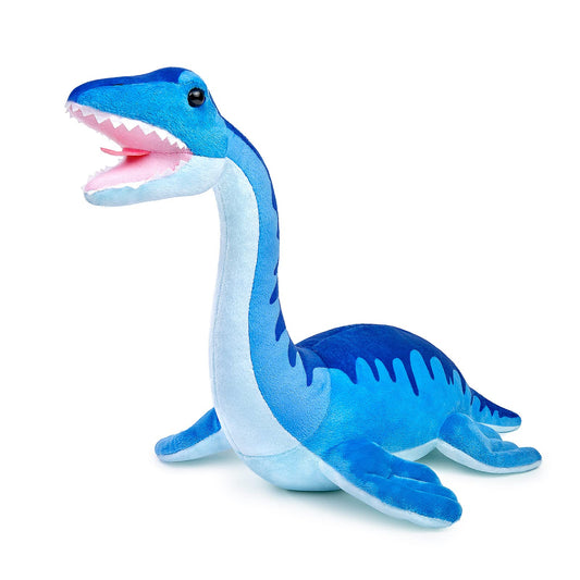 Simulation Plesiosaur Stuffed Animal-Blue 15.75" Dinosaur Toys, Serpentosaurus Plush Doll Cute Soft Large Stuffed Animals Dinosaurs Toy Plushies Birthday for Kids,Girls,Boys