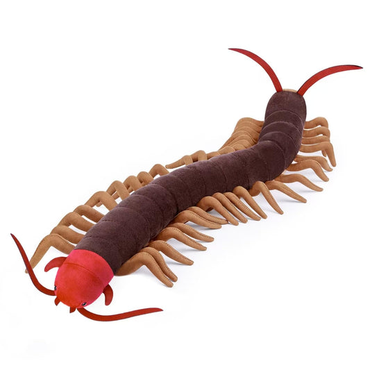 Centipede Plush Animal - Brown 23.6 Inch,Centipede Plush Toy, Realistic Stuffed Toy, Girls Toy,Centipede Toy for Kids, Home Decor, Cuddle Toy