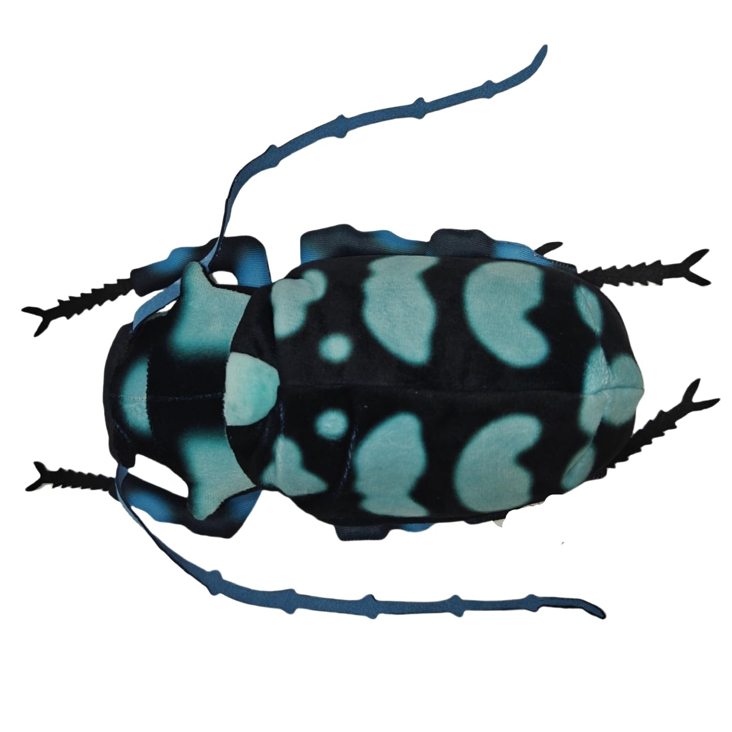 Longhorn Beetle Plush Stuffed Animal Toy,Soft Beetle Toy for Kids,Home Decor,Blue-Black