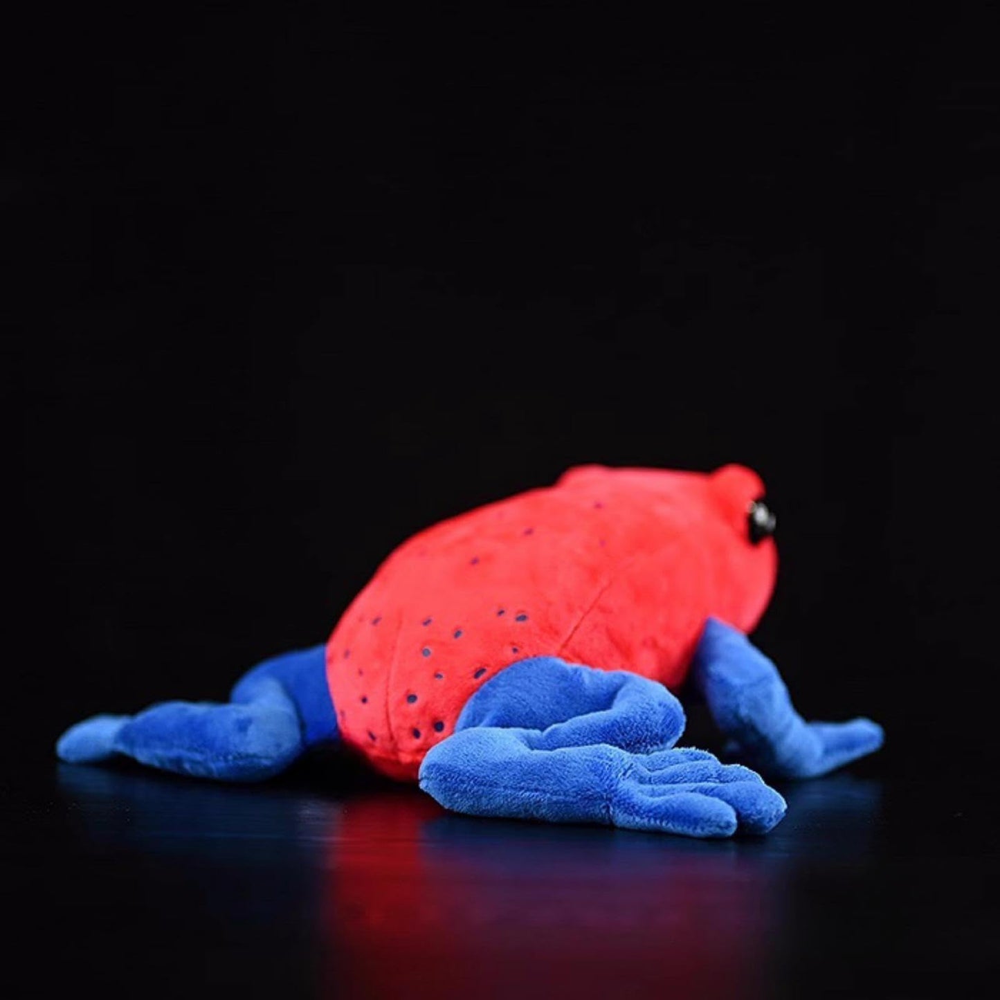 Simulation Strawberry Poison Dart Frog Stuffed Animal,Frog and Toad Plush,Rainforest Animals Figures,Soft Kawaii Frog Gifts for Kids, Girls Toy,Baby Gifts,Home Decor-Red 8.7 inches Long