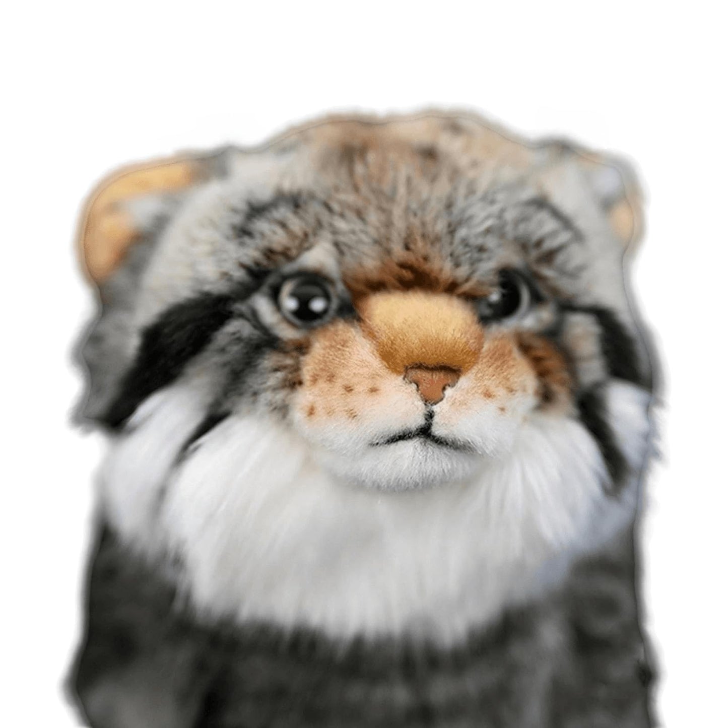 Realistic Pallas Cat Stuffed Animal - Gray 10",Soft Model Gifts for Girls & Kids, Home Decor, Hugging Toys