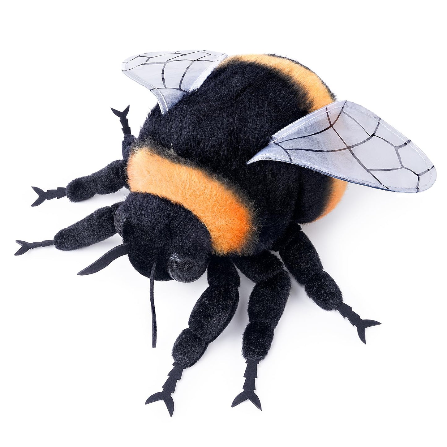 Realistic Bombus Plush Animal - Black 8 Inch,Bee Plush Toy, Beautiful Bumblebee Toy for Kids, Home Decor, Cuddle Toy