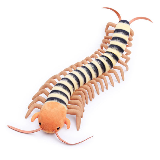 Centipede Stuffed Animal Plush- Yellow 23.6 Inch,Realistic Centipede Stuffed Toy for Kids, Home Decor, Cuddle Toy