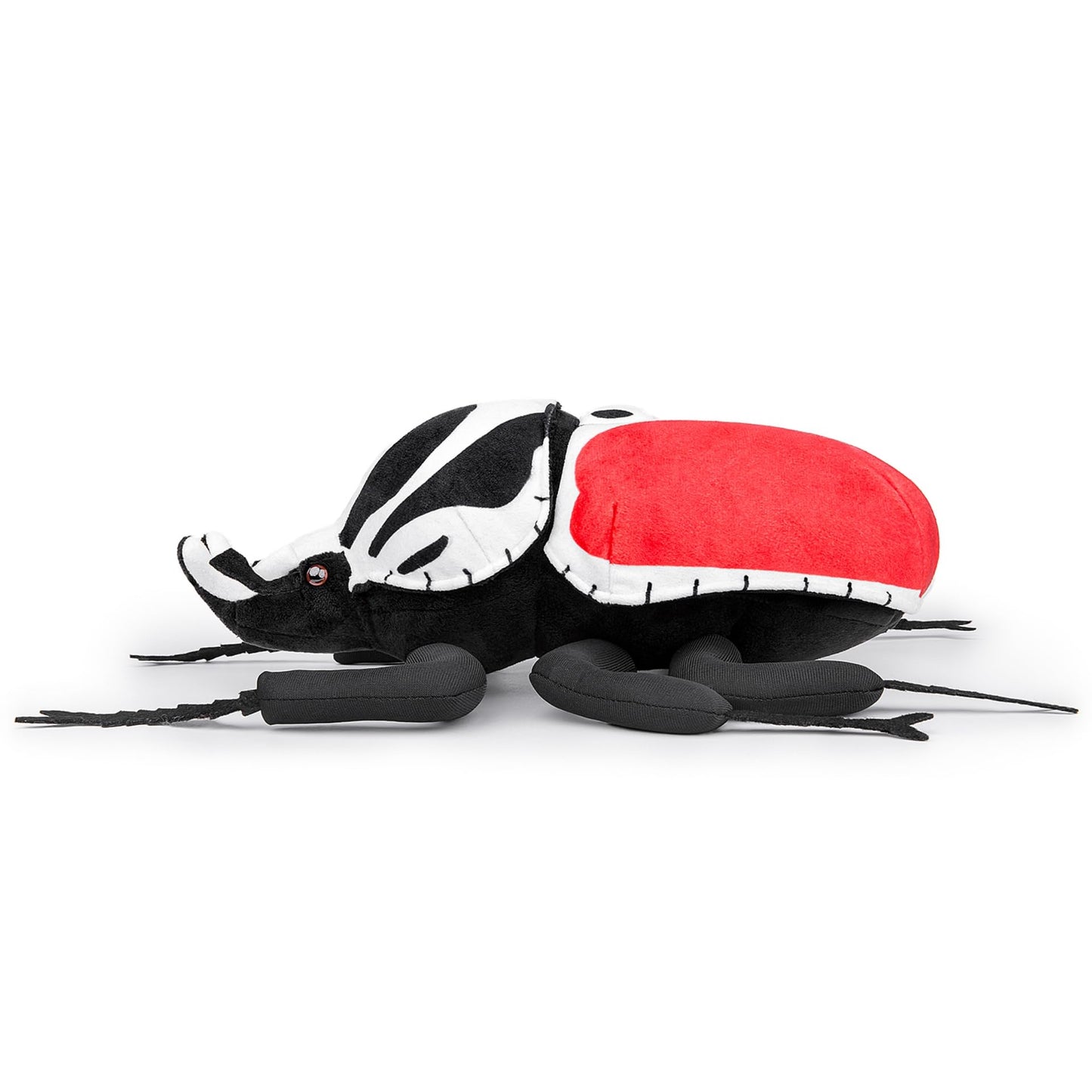 Simulation Goliathus Regius Plush,Beetle Stuffed Animal,Soft Stuffed Toy,Cuddly Toys,Gifts for Kids,Red 9.8 Inches Long