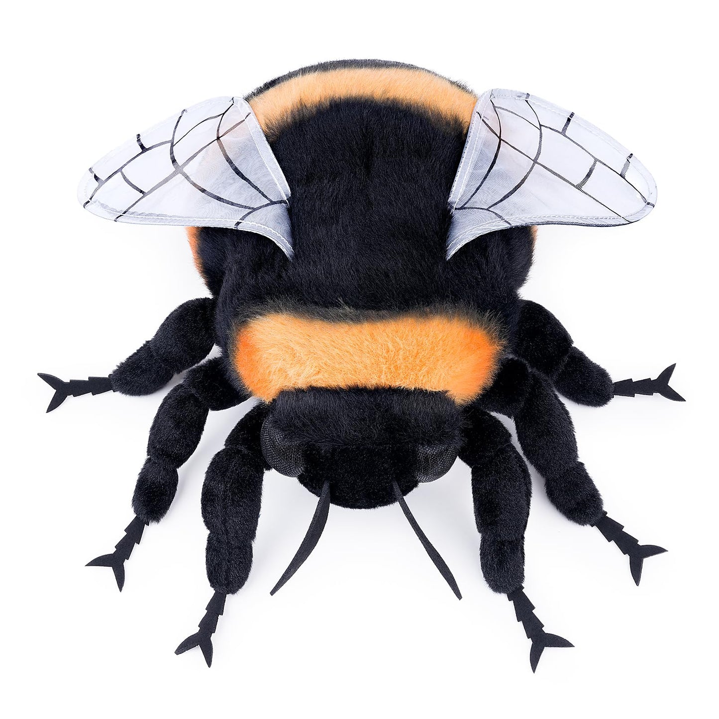 Realistic Bombus Plush Animal - Black 8 Inch,Bee Plush Toy, Beautiful Bumblebee Toy for Kids, Home Decor, Cuddle Toy