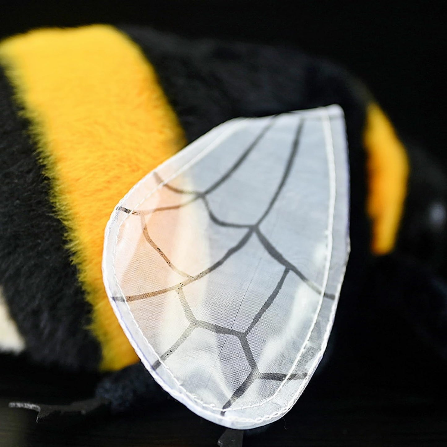 Realistic Bombus Plush Animal - Black 8 Inch,Bee Plush Toy, Beautiful Bumblebee Toy for Kids, Home Decor, Cuddle Toy