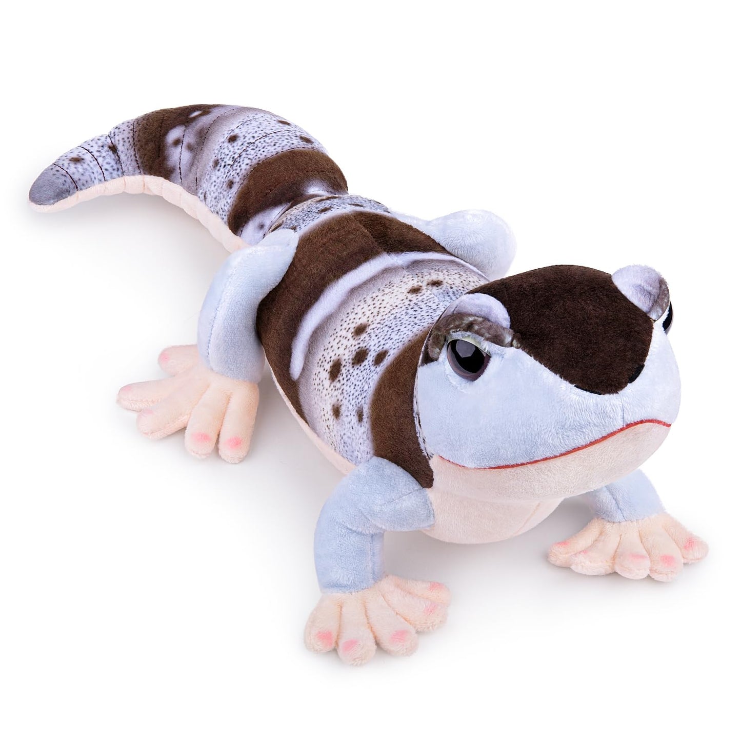 Simulation Fat-Tailed Gecko Stuffed Animal-Taupe 15",Leopard Gecko Stuffed Animal for Boys, Spotted Gecko Toy,Gifts for Kids,Home Decor,Hugging Toy