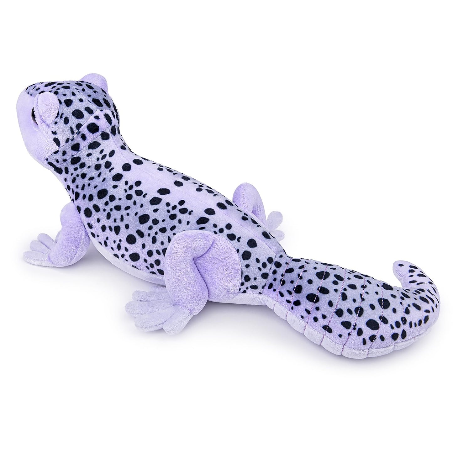 Simulation Fat-Tailed Gecko Stuffed Animal-Purple 15",Leopard Gecko Stuffed Animal for Boys, Spotted Gecko Toy,Gifts for Kids,Home Decor,Hugging Toy